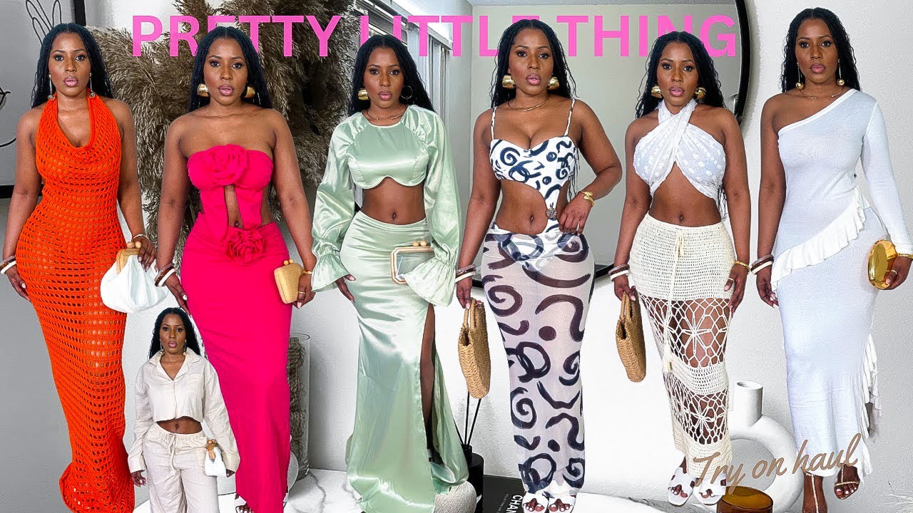 HUGE PRETTY LITTLE THING SUMMER / SPRING / VACATION TRY ON HAUL 2024