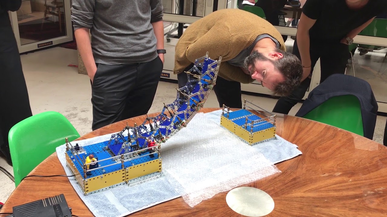 The Meccano Rolling Bridge
