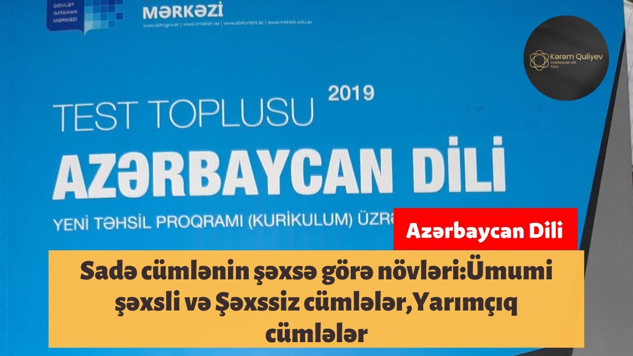 Sadə cümlənin şəxsə görə növləri:Ümumi şəxsli və Şəxssiz cümlələr,Yarımçıq cümlələr