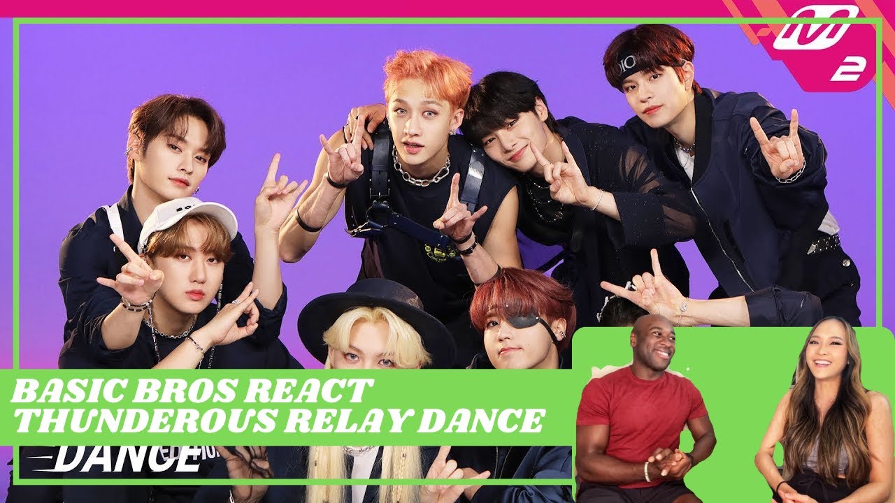 Basic Bros REACT | STRAY KIDS 'THUNDEROUS' DANCE RELAY