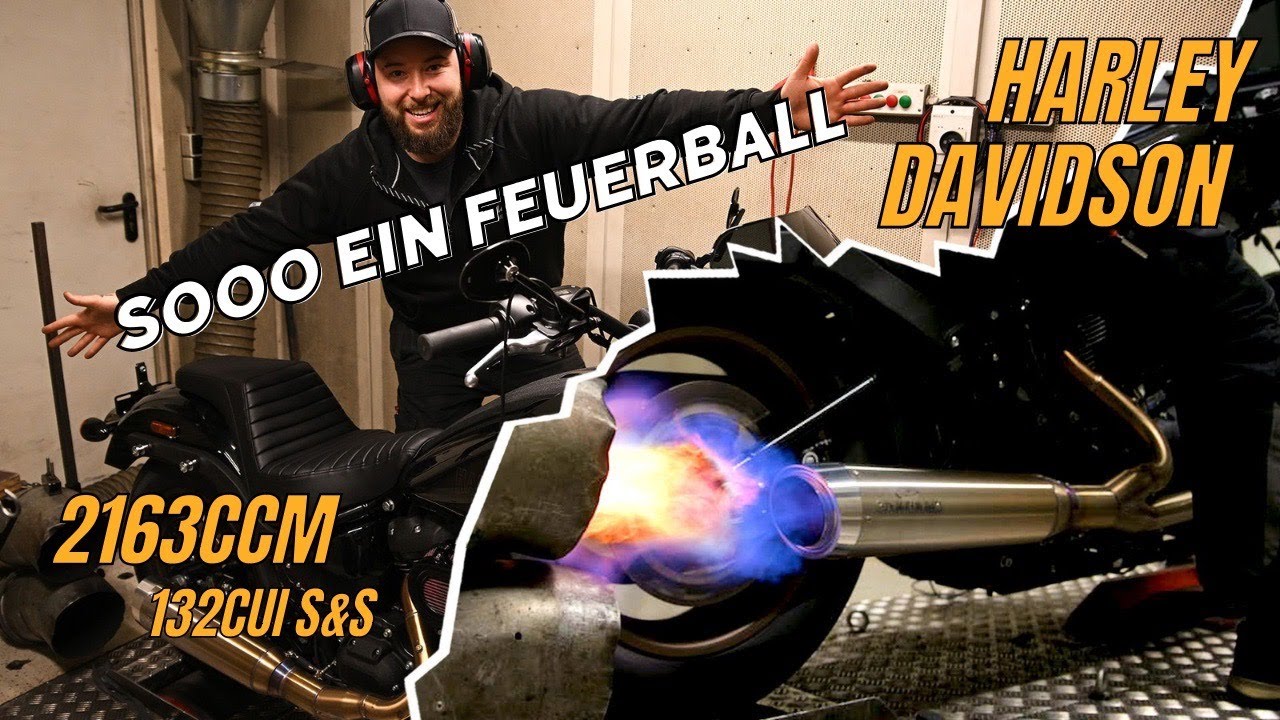Bike Farm - Harley Davidson 132cui Low Rider ST / Flammen Inferno auf dem Prüfstand!