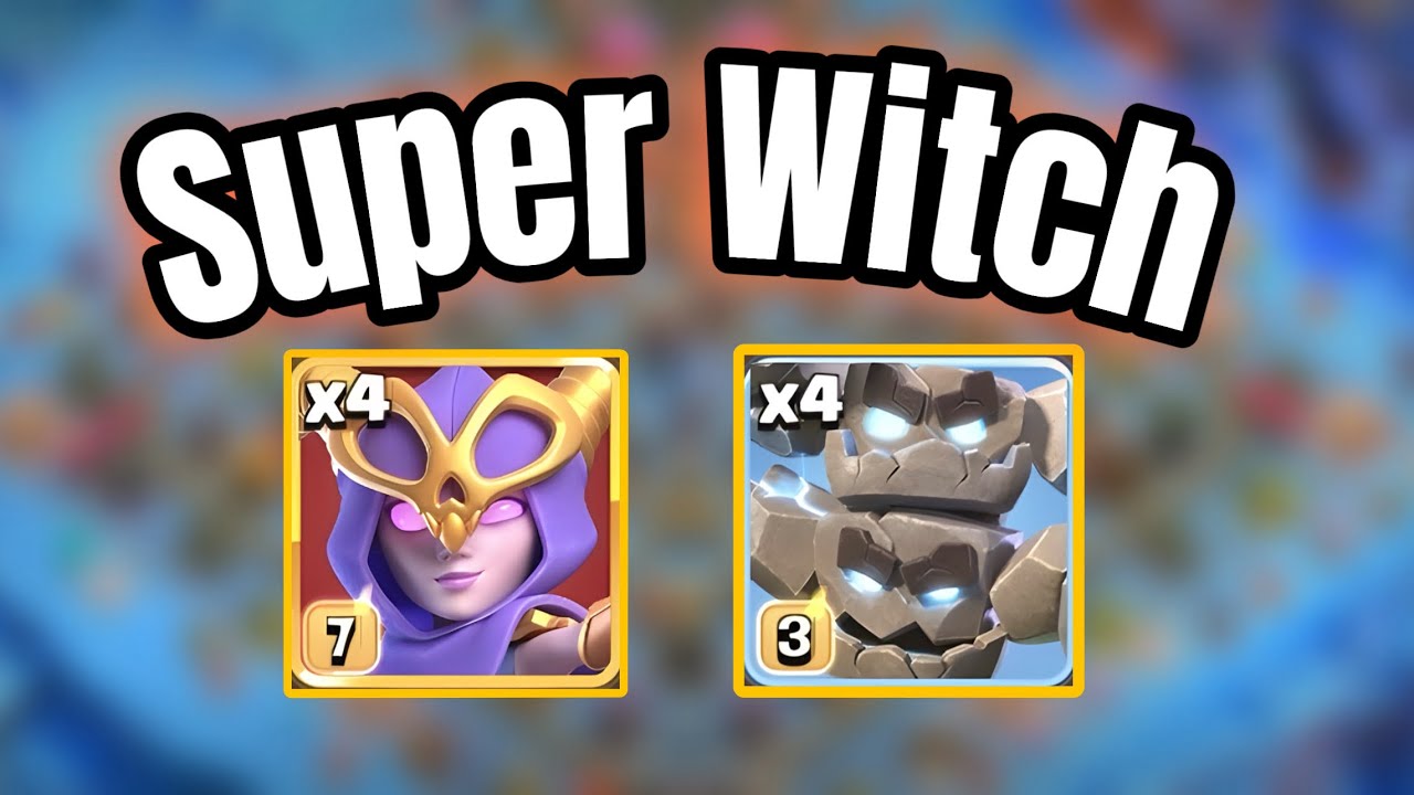 SUPER WITCHES With Meteor Golems!! TH18 Attack Strategy - Clash of Clans