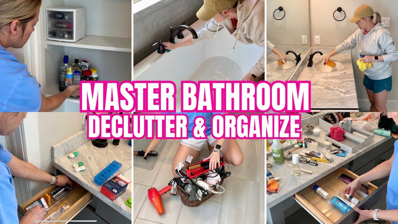 MASSIVE BATHROOM ORGANIZATION 2025 // BATHROOM CLEAN, DECLUTTER & ORGANIZE
