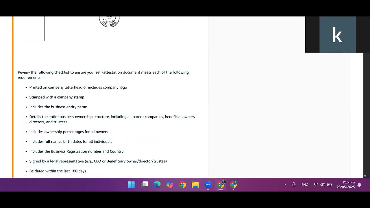 Complete guidelines self attestation procedure for beneficiary owners of business in Amazon Canada