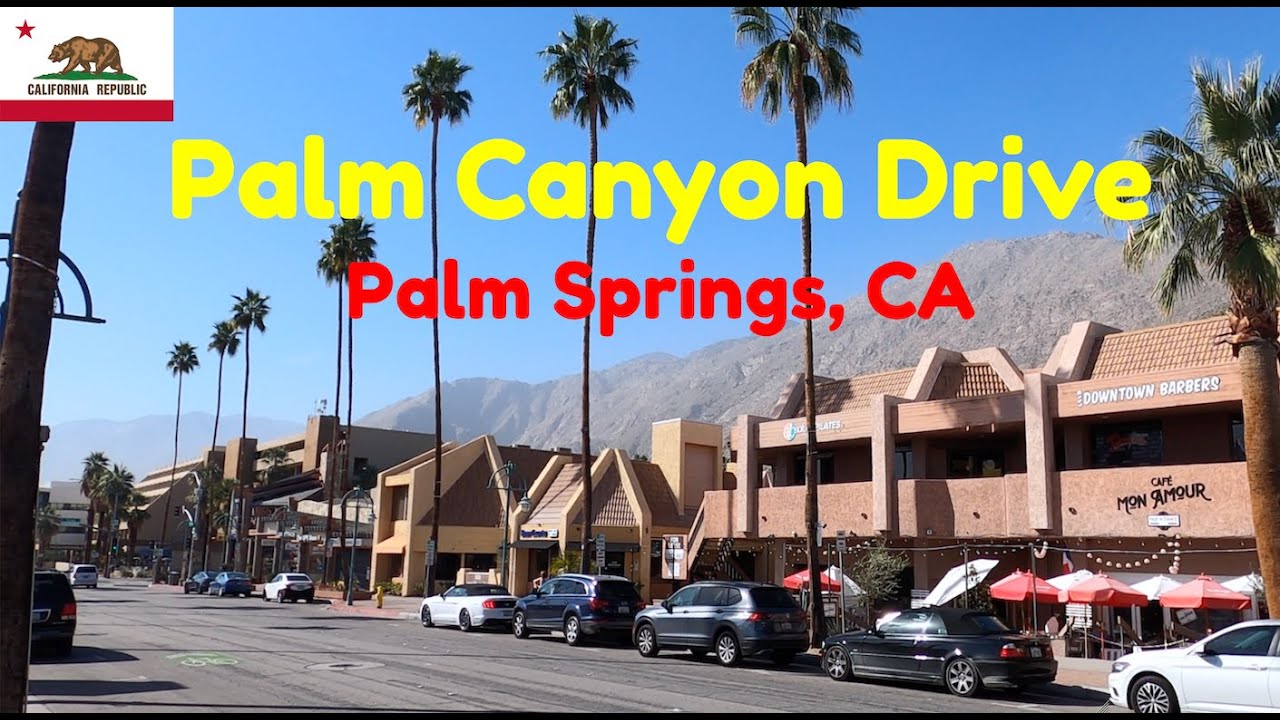 Walking down Palm Canyon Drive | Palm Springs | California #palmsprings