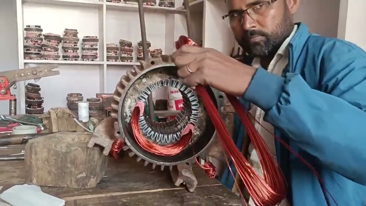 10 HP Monoblock 3 Phase Motor Winding Data | 10 HP Pump Motor Repair