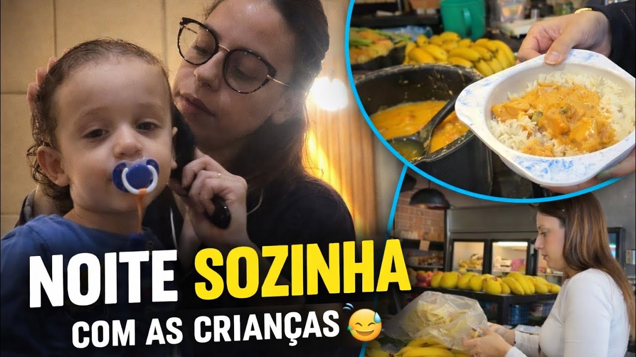 Rotina Noturna Sozinha com as Crianças… Será que Dei Conta?