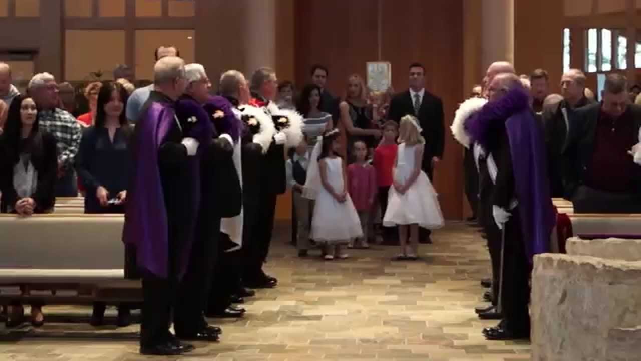Knights Of Columbus Provide Honor Guard At Good Shepherd Catholic Church Corporate Mass 2015