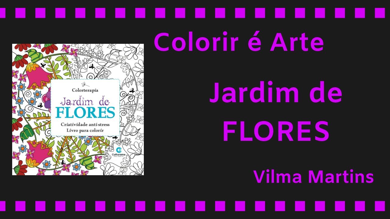 Livro Jardim de Flores colorido com lápis de cor comum!!! COLORIR É ARTE!!!
