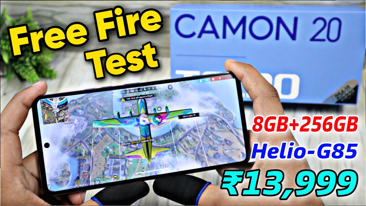 Tecno Camon 20 Free Fire Test 💥 || Tecno Camon 20 Heating Test, Graphics Test ⚡⚡