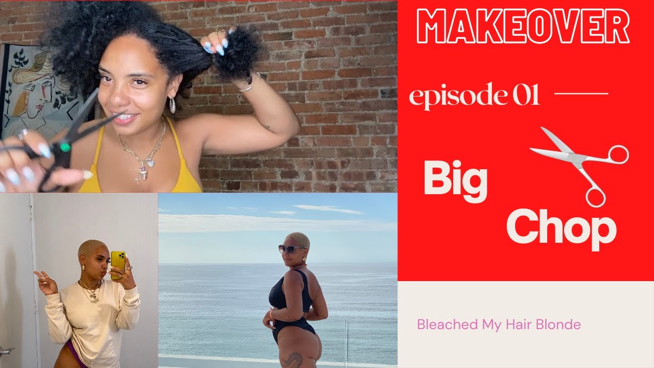 Big Chop| Bleaching My Shaved Head Platinum Blonde