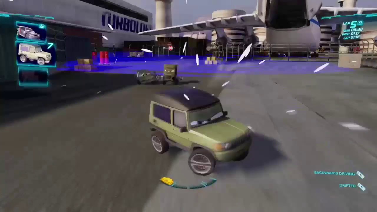 Cars 2 The Video Game | Miles Axlerod - Runway Tour | 9 laps