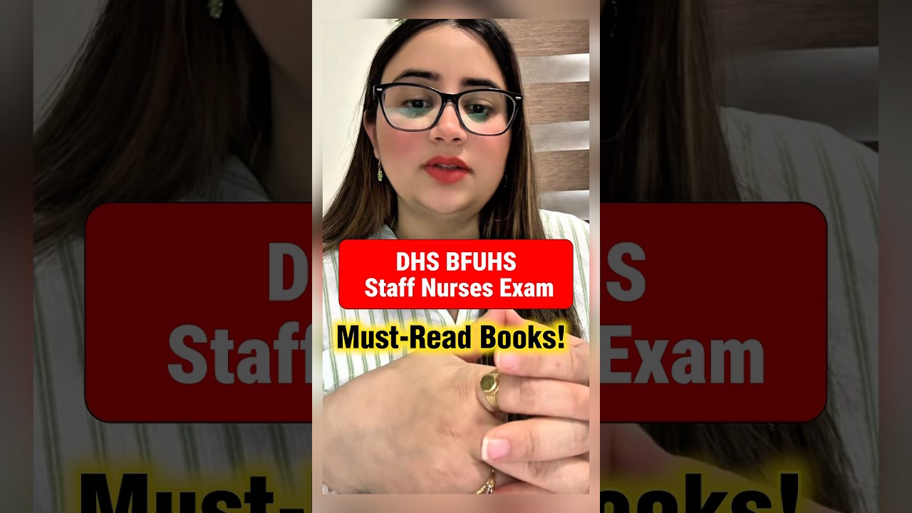 DHS Punjab BFUHS staff nurses exam Preparation | Must Read Books |
