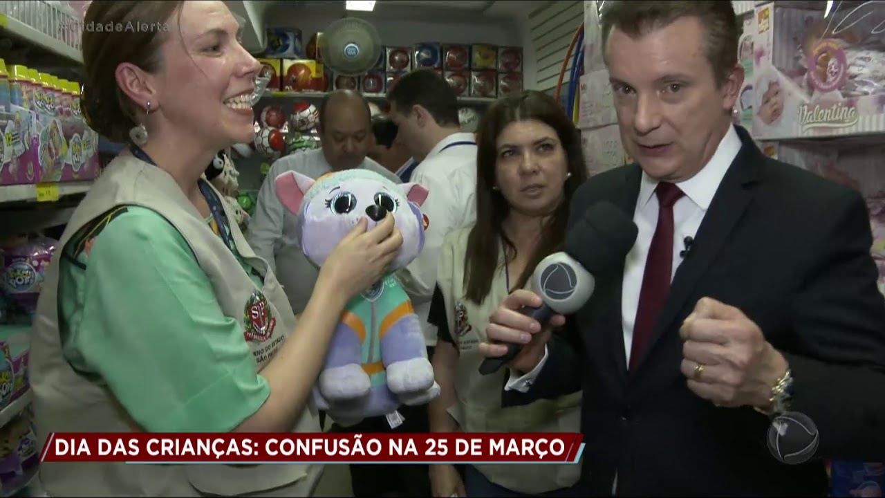 Patrulha do Consumidor faz blitz de Dia das Crianças na 25 de março