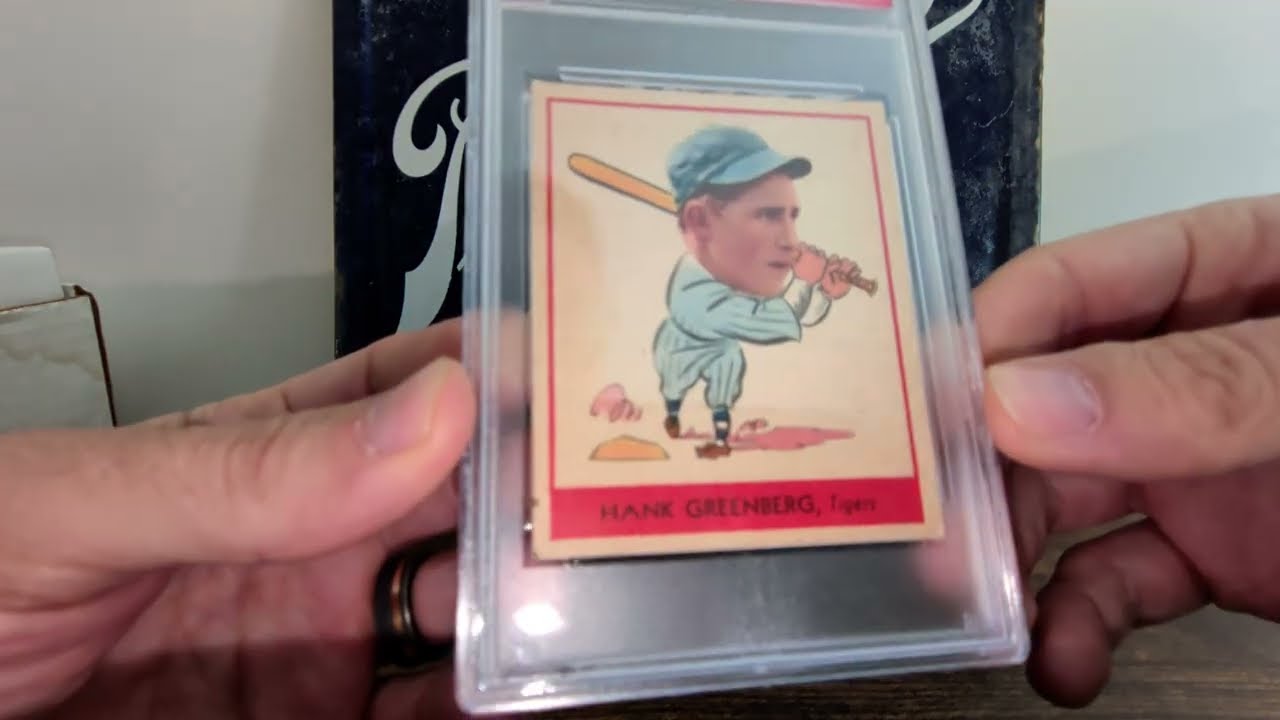 1938 Goudey Hank Greenberg PC Addition + Some Excellent Images on Early Exhibit Cards