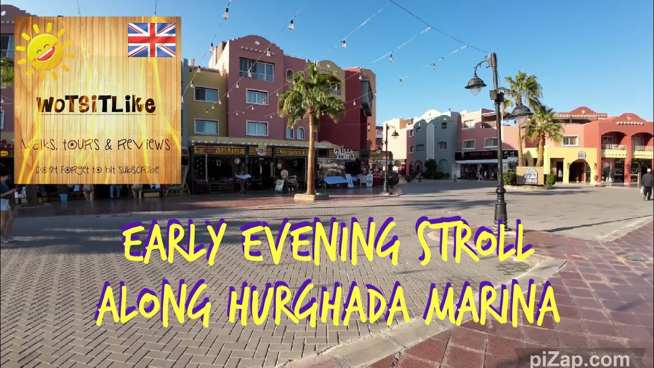 Early evening stroll along Hurghada Marina