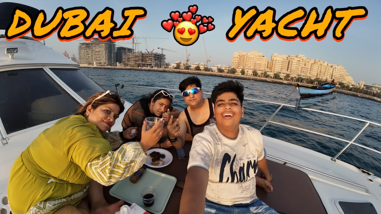 Luxury Yacht Ride in Dubai 🌊🇦🇪 ||  DUBAI VLOG ||#vlog #dubai