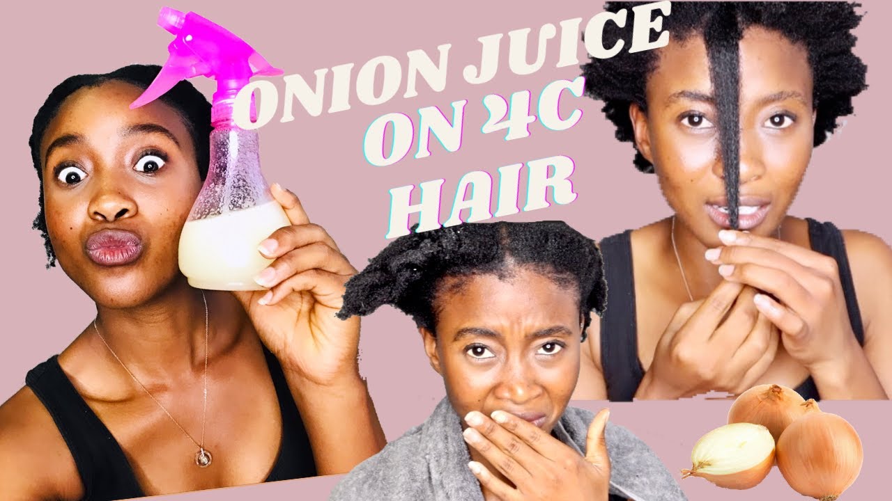 HOW TO USE ONION JUICE FOR MASSIVE HAIR GROWTH| 4C Low Porosity Hair| Tshidi Radebe