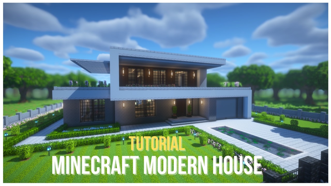 Minecraft Modern House | TUTORIAL (Part 1 Exterior)