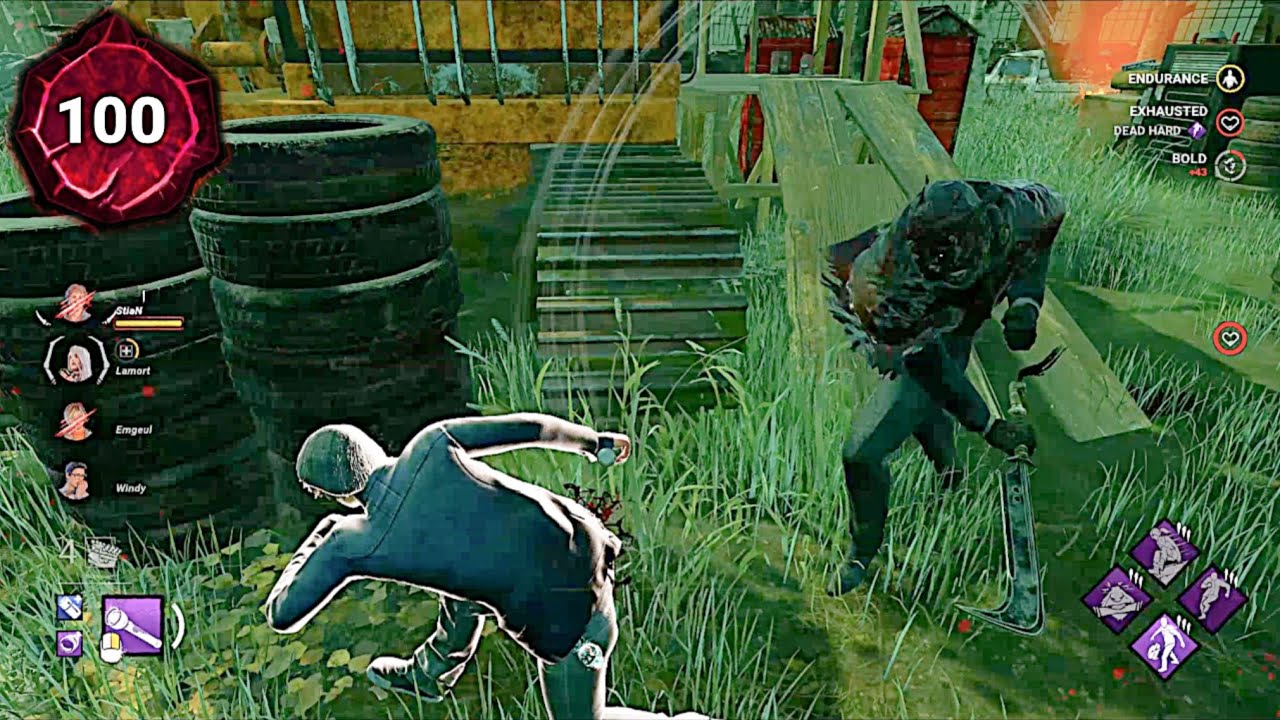 Ещё 20 минут непрерывной игры против разных убийц в DBD.