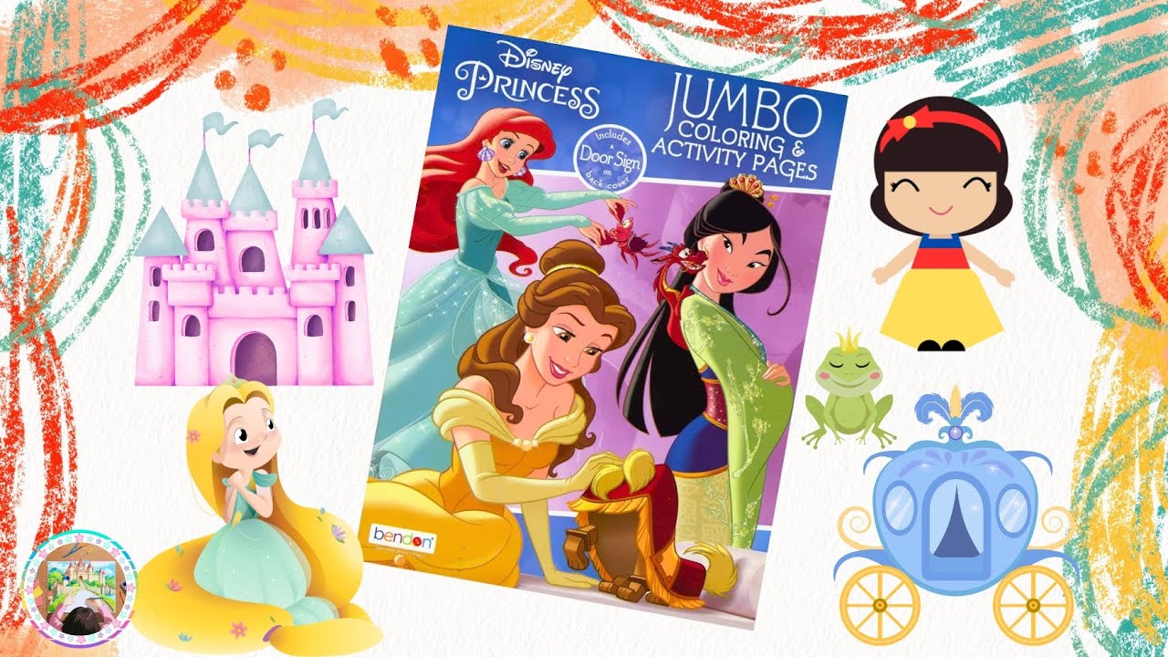 Disney Princess Coloring and Activities Book | 80 Pages of Learning & Drawing for Kids