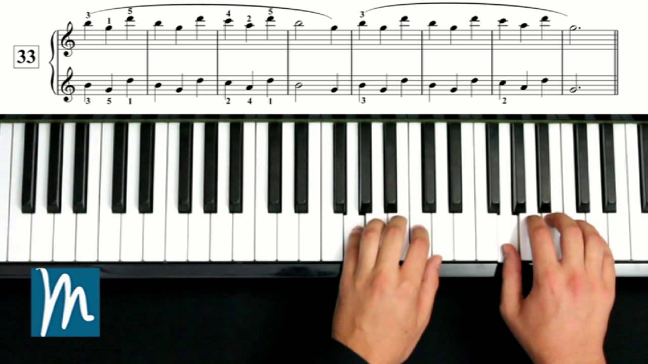 Ejercicios 32, 33 y 34 - Método Beyer Piano - Música para Todos ®