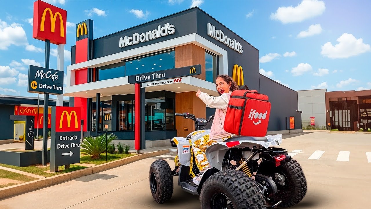ENTREGANDO IFOOD COM MEU NOVO QUADRIC&Iacute;CLO 🌭 primeiro emprego *