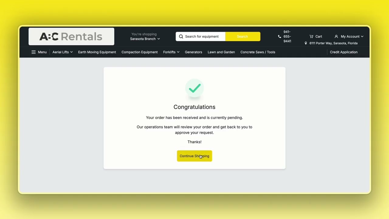 Quipli Demo | E-Commerce & Customer Portals for Equipment Rental Businesses