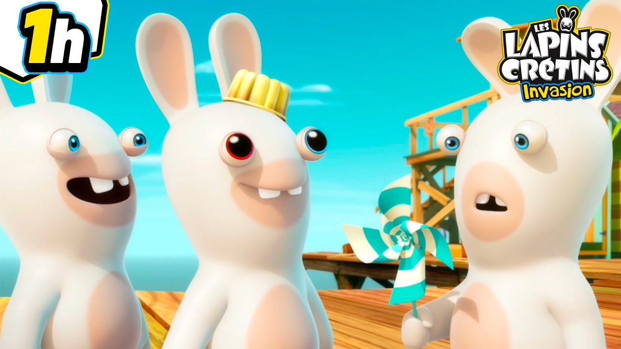 Lapins sous hypnose 😵‍💫 | Les Lapins Crétins Invasion 🐰 | Compilation 1H | Dessin animé