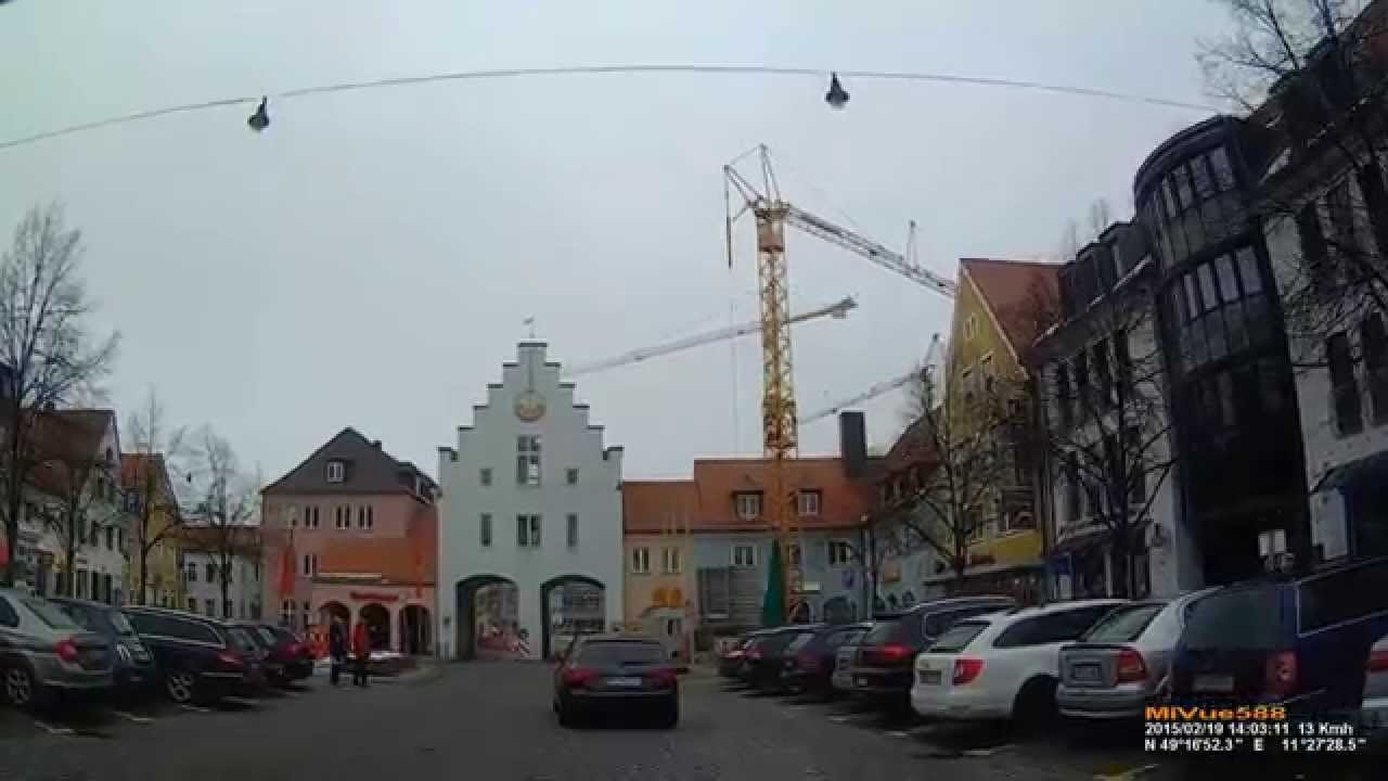 D: Neumarkt i.d.OPf. Fahrt durch die Stadt. Februar 2015