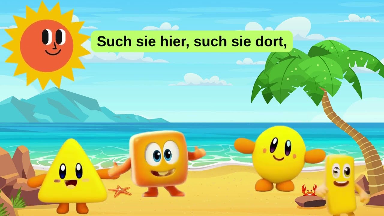🎶 Kinderlied über Formen | Kreis, Dreieck, Quadrat, Rechteck lernen