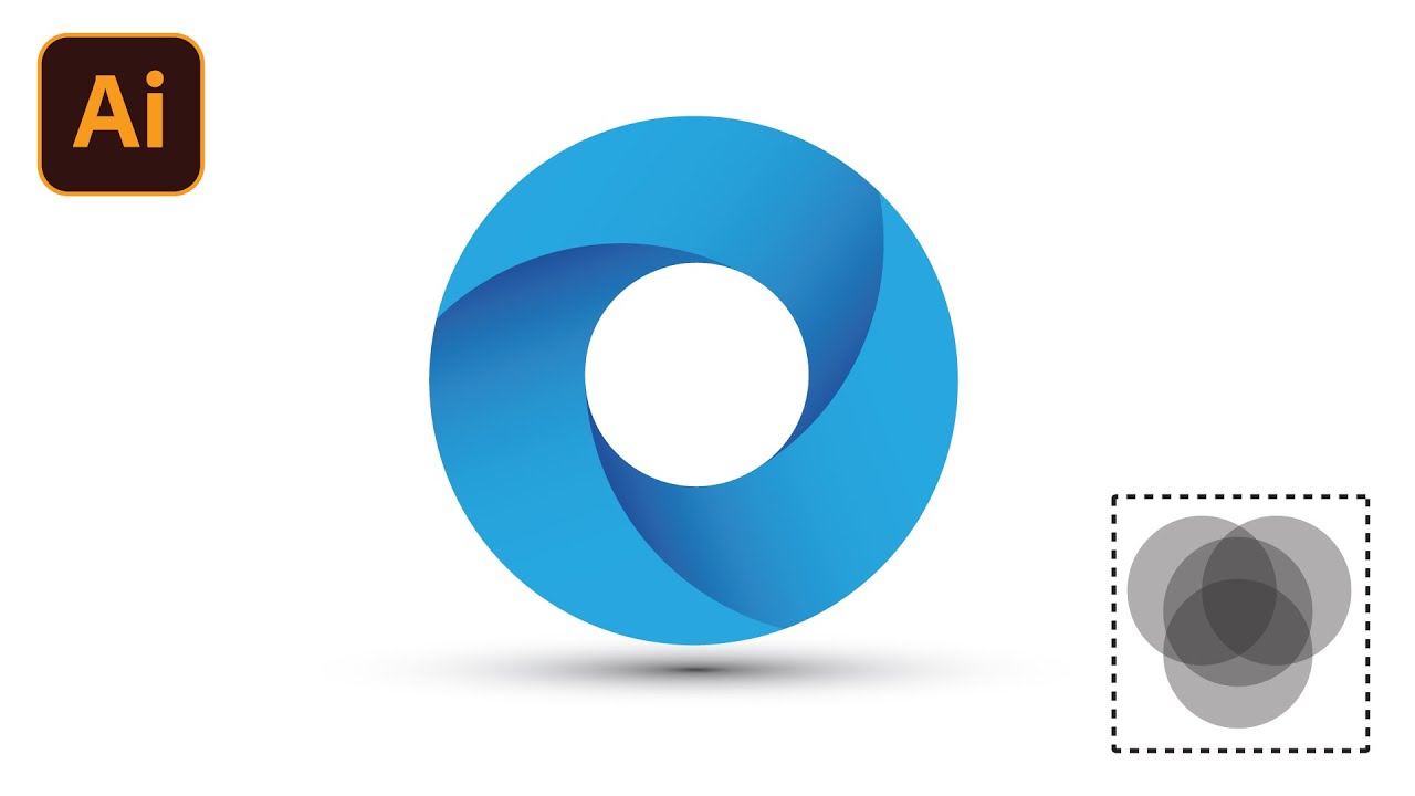 circle logo design illustrator || Circular Grid logo Design Adobe illustrator tutorial