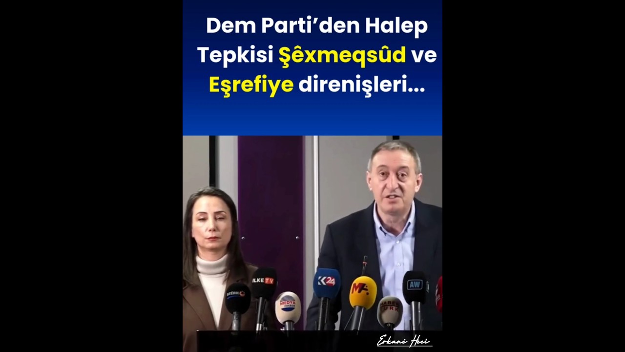Dem Parti'den  Halep Tepkisi...