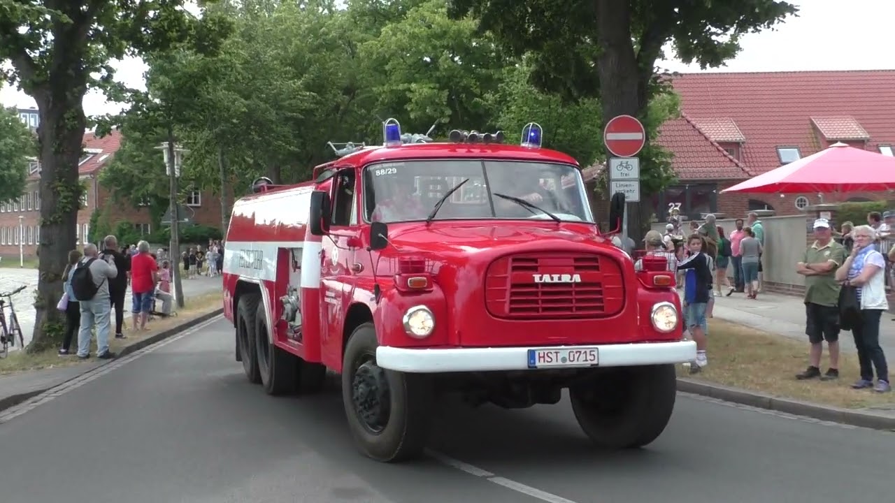 Großer Festumzug zum 140.Jährigen Jubiläum Berufsfeuerwehr Hansestadt Stralsund