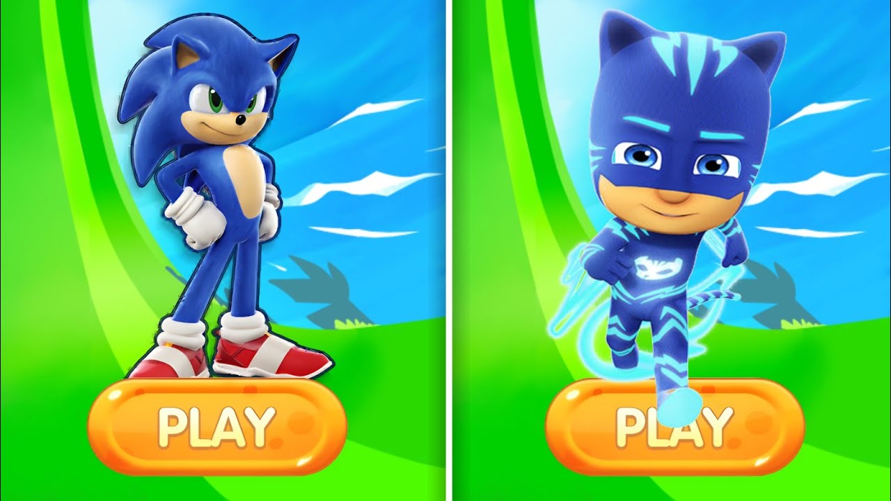 Sonic Dash Vs PJ Masks - Movie Sonic Vs All Boss Zazz Egman All characters unlocked 