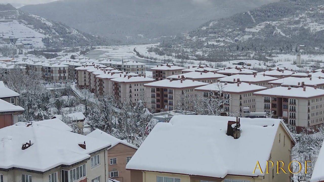 Zonguldak Gökçebey Karlı Pazar Günü 23.02.2025 (4K)