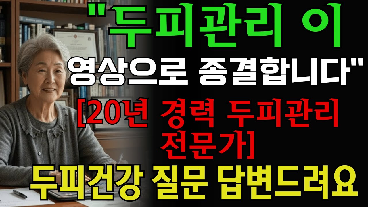 대부분의 탈모는 잘못된 머리감기 방법에서 시작됩니다