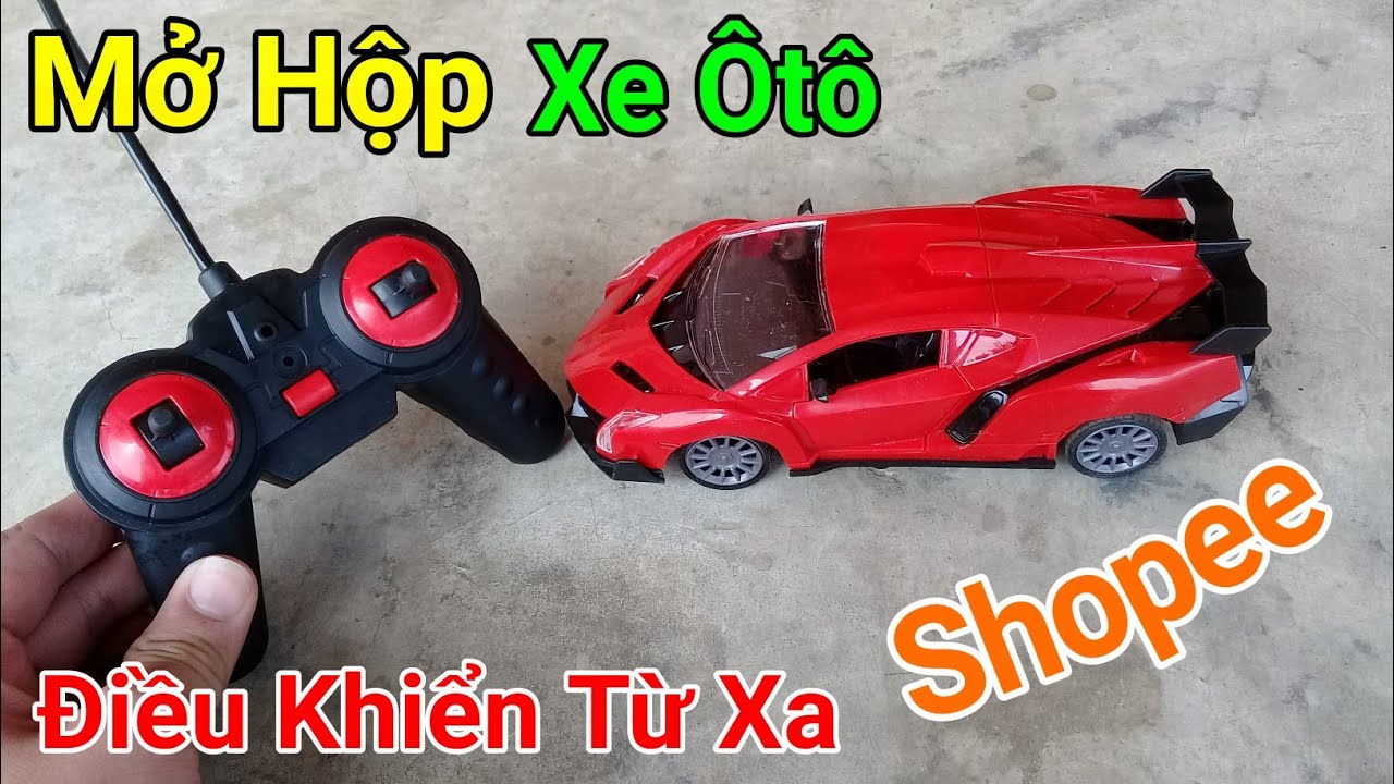 Mở hộp xe ôtô điều khiển từ xa giá rẻ mua trên Shopee