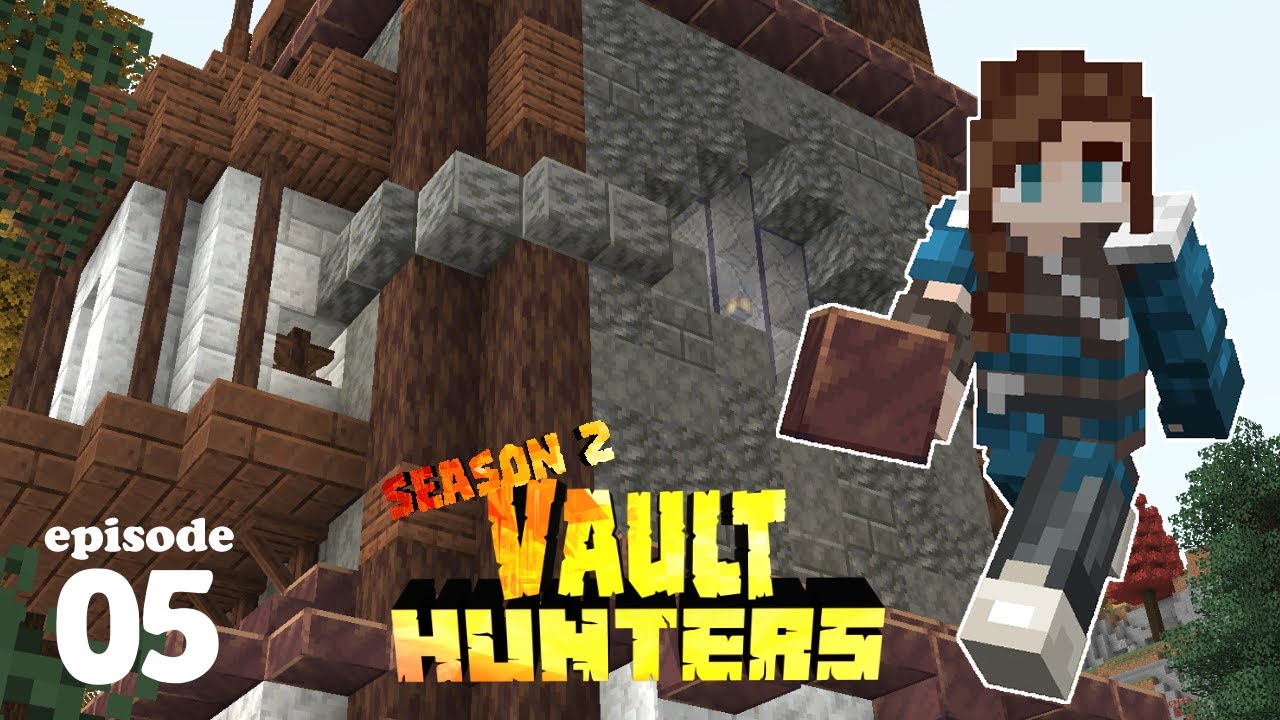 Vault Hunters 1.18 SMP: Episode 5 – Building a Wizard Hunter Tower!