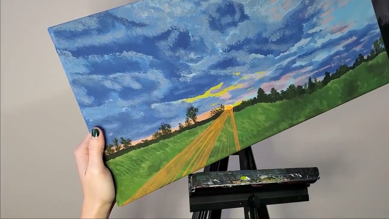 Sunset Painting 🌅 Enchanting Haze 😍 Speed Landscape Painting