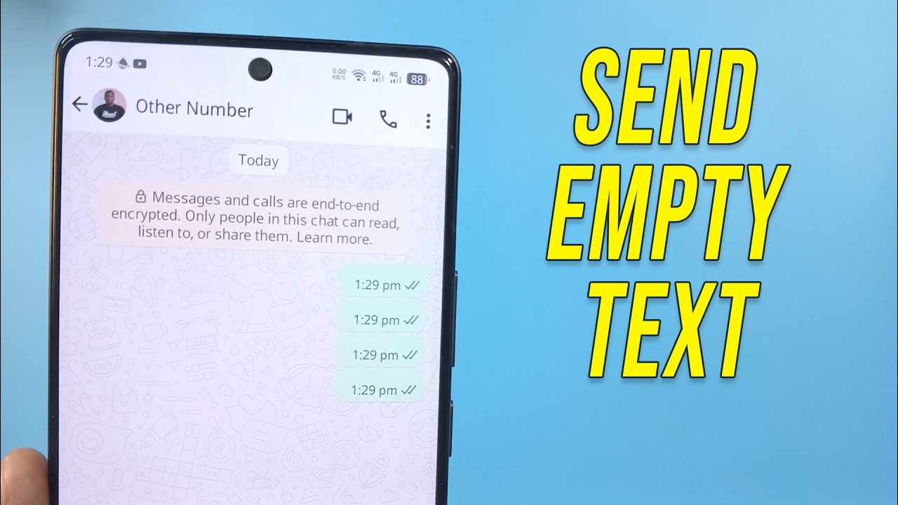 How to Send Empty Messages and Comments