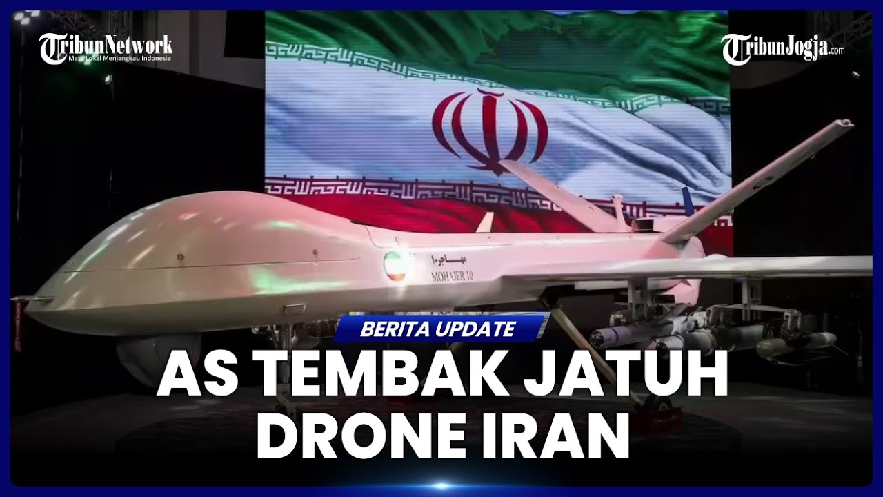 MILITER AS TEMBAK JATUH DRONE SHAHED 139 MILIK IRAN USAI DEKATI KAPAL INDUK DI LAUT ARAB