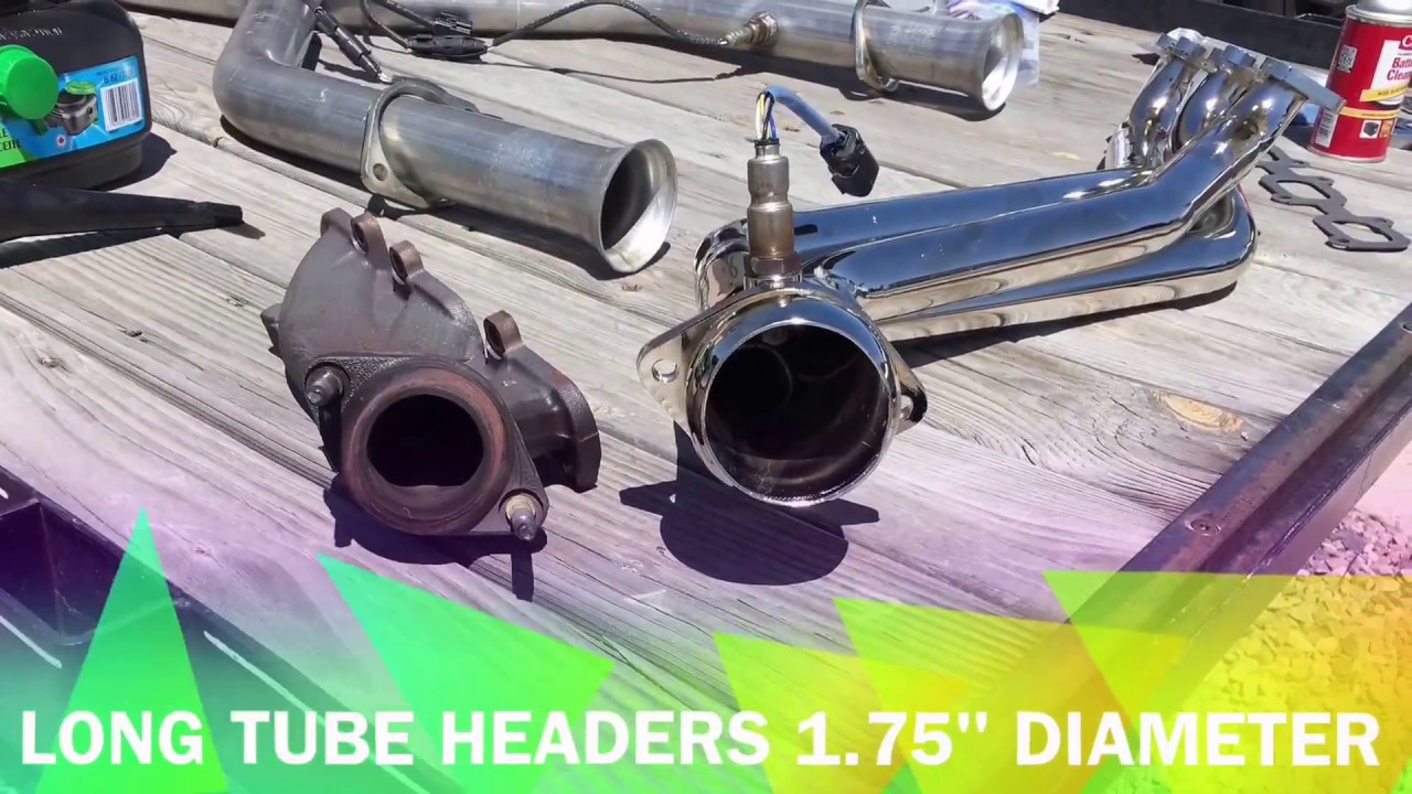 2014 V6 Mustang Long Tube Headers, Off-Road X-Pipe, and Roush Axle Backs