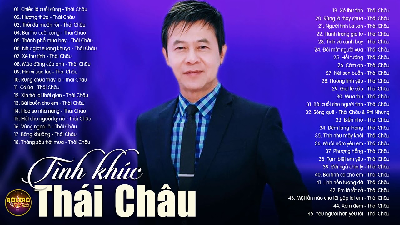 Danh Ca Thái Châu - Giọng Ca Vàng Trong Làng Tình Ca -Tình Khúc Trữ Tình Thái Châu Chọn Lọc Hay Nhất