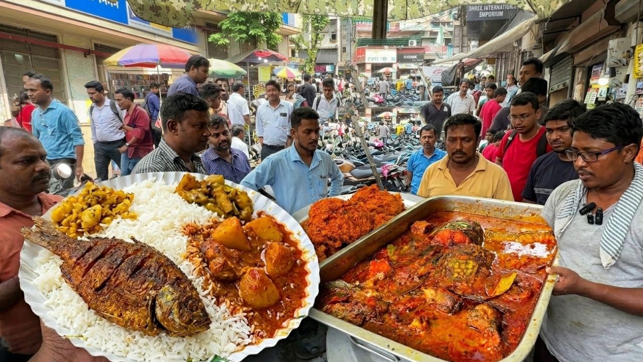 ₹45 e Pet Bhore Jabe , Office Time Lunch in Kolkata Street