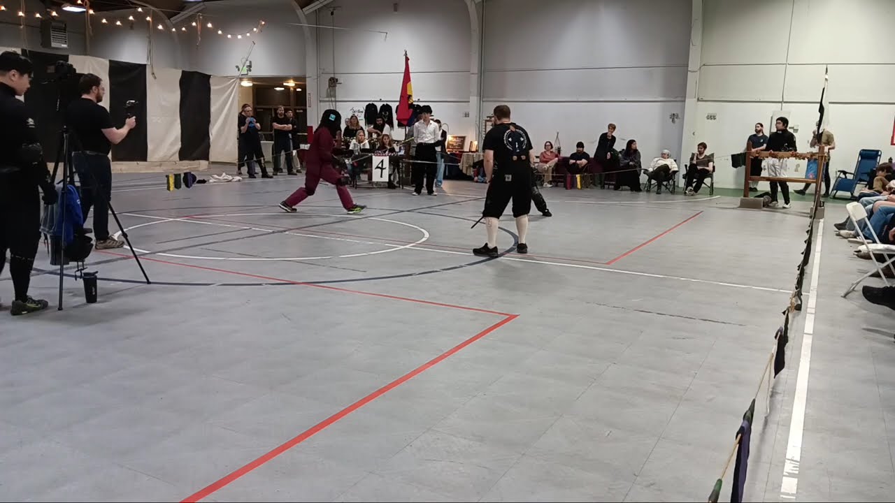 Rose and Thorns 2/28/26, Auburn, California. Gold and bronze medal matches for FB rapier, and R&D.