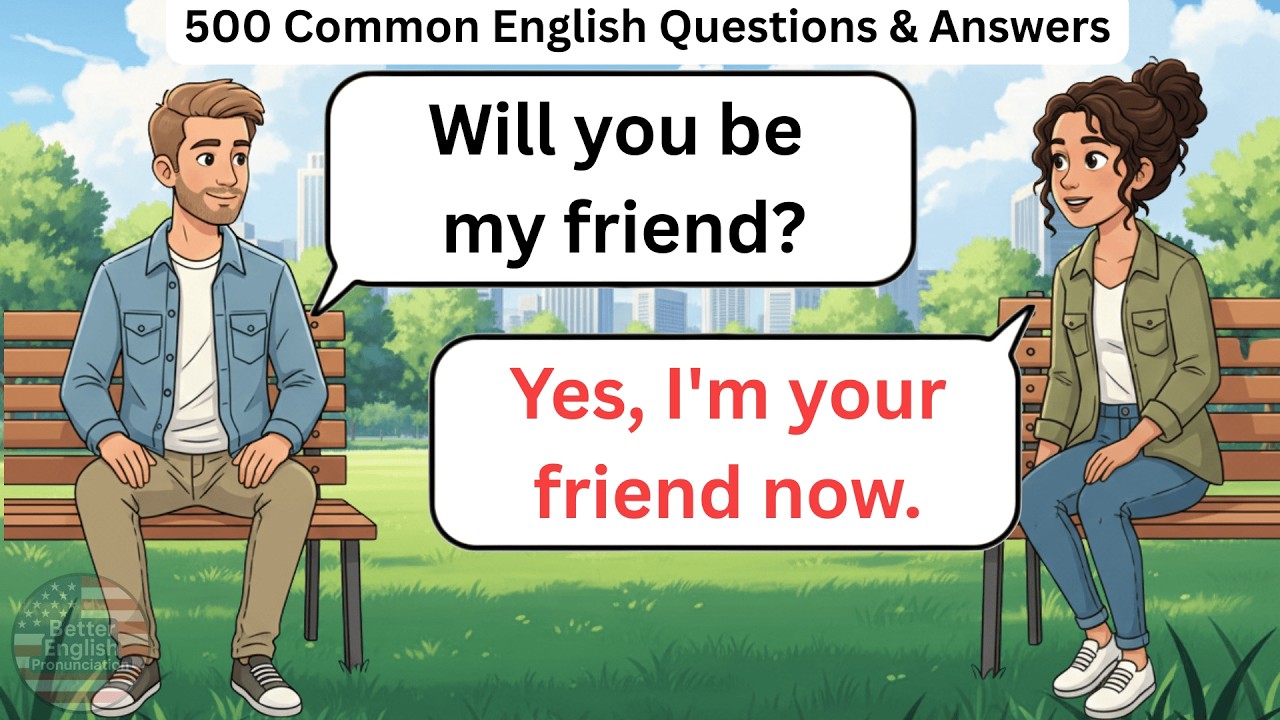 500 Common English Questions & Answers | Slow English Conversation Practice