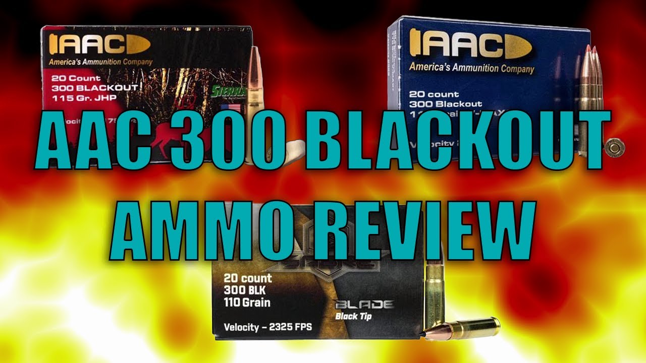 300 Blackout AAC Ammo Accuracy Testing/Review