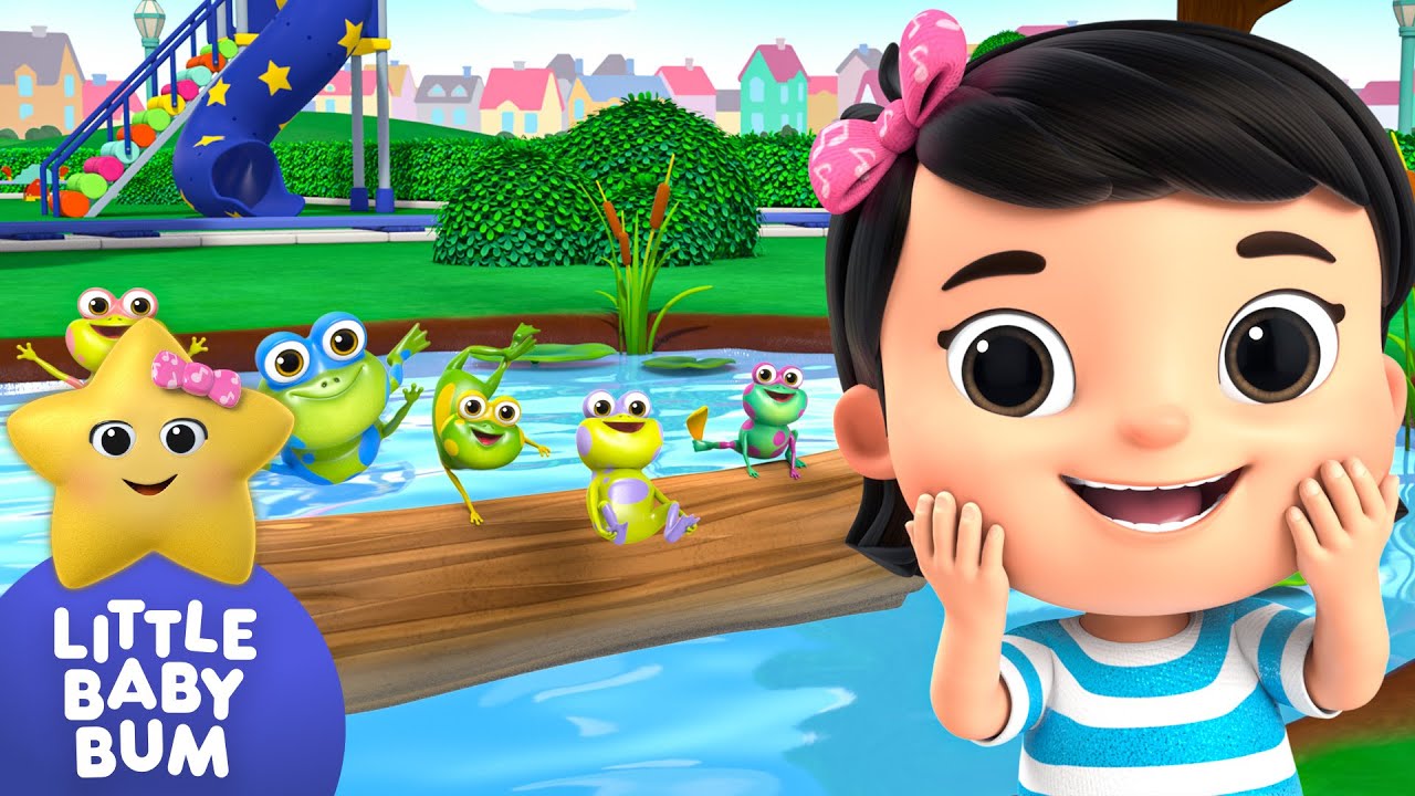 Apprends l'Anglais | Cinq petites grenouilles | Comptines et Chansons  Little Baby Bum en Fran&ccedil;ais
