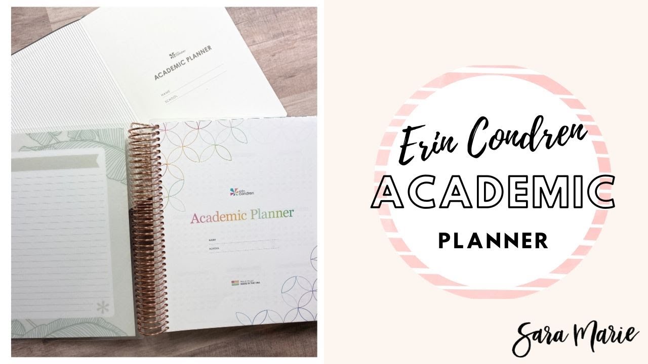 NEW Erin Condren ACADEMIC Planner | Coiled & Focused |
